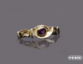 Bracciale oro con tormalina e diamanti | Negri Gioielli Roma 100% Artigianali | handmade jewellery