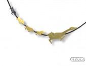 Girocollo con pendente in oro "Funny zoo" | Negri Gioielli Roma 100% Artigianali | handmade jewellery