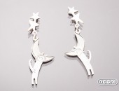 Orecchini argento "Felix" | Negri Gioielli Roma 100% Artigianali | handmade jewellery