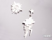 Orecchini argento "Sogni e fiabe" | Negri Gioielli Roma 100% Artigianali | handmade jewellery