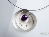 Pendente argento con agata | Negri Gioielli Roma 100% Artigianali | handmade jewellery