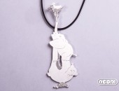 Girocollo con pendente in argento "Funny zoo" | Negri Gioielli Roma 100% Artigianali | handmade jewellery