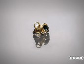 Anello oro giallo con smeraldo | Negri Gioielli Roma 100% Artigianali | handmade jewellery