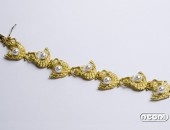 Bracciale sirene oro giallo con perle | Negri Gioielli Roma 100% Artigianali | handmade jewellery